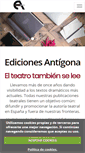 Mobile Screenshot of edicionesantigona.com