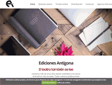 Tablet Screenshot of edicionesantigona.com
